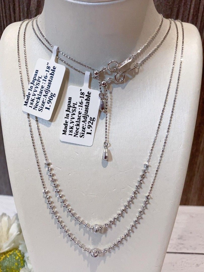 adjustable WG chain necklace 18k gold (Category: Necklaces) located in Manila. Submitted by primejewelry (Listing ID 1451326963, Image 3). Description: .