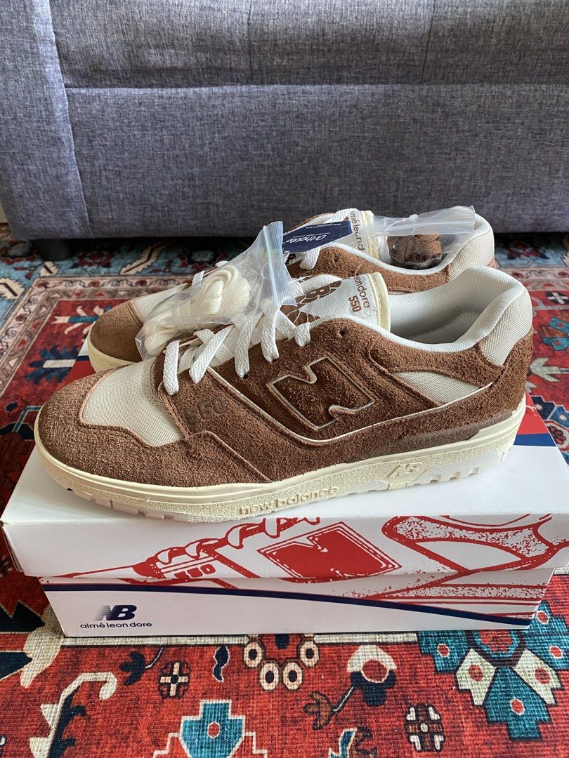 Aime Leon Dore x NB 550 (Category: Sneakers) located in Muntinlupa City. Submitted by elizaldyyy (Listing ID 1451493230, Image 1). Description: US 9.5 Brand new Shipped from NY Can do meetup/shipping/lalamove 📍Makati.