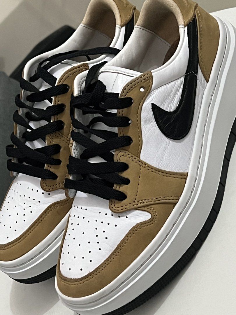 Air Jordan 1 Low SE "Light Olive" (Category: Shoe inserts) located in Manila. Submitted by shylento (Listing ID 1451402281, Image 2). Description: - Classic Air Jordan 1 Low SE - Clean white and light olive colorway - Features iconic silhouette - Platform sole for added height and style - Black laces and black swoosh - Ideal for casual wear or making a fashion statement.