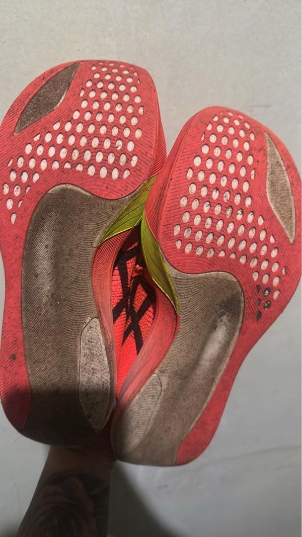 ASICS Metaspeed Sky Paris Running Shoes (Category: Sneakers) located in Davao. Submitted by genmate (Listing ID 1451515096, Image 3). Description: - ASICS Metaspeed Sky Paris running shoes - Mileage: Used for only 44 kilometers - No box.