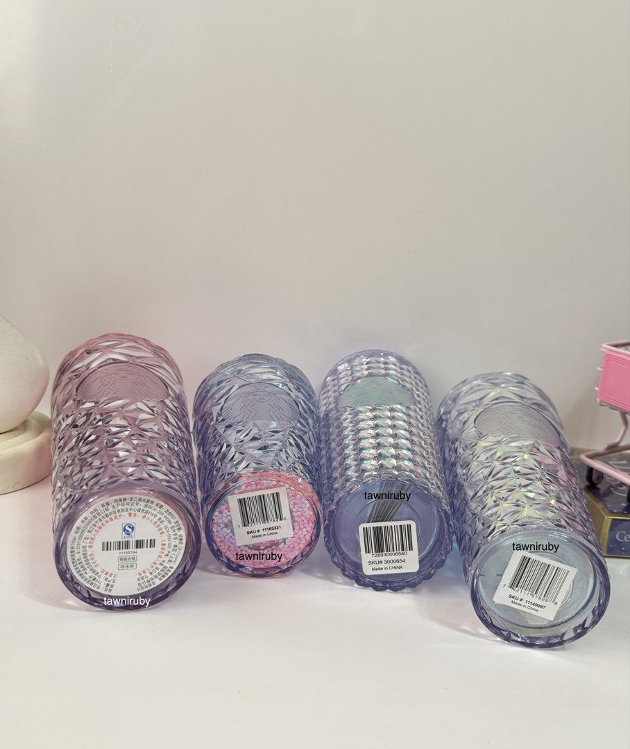 Authentic Starbucks tumblers (Category: Water Bottles & Tumblers) located in Pasig City. Submitted by coolnswish (Listing ID 1451400837, Image 3). Description: Authentic Starbucks tumblers - brand new - SKU intact - Starbucks China release - part of my collection - P700 each P.S. 3rd from left is sold. RFS: storage limit.