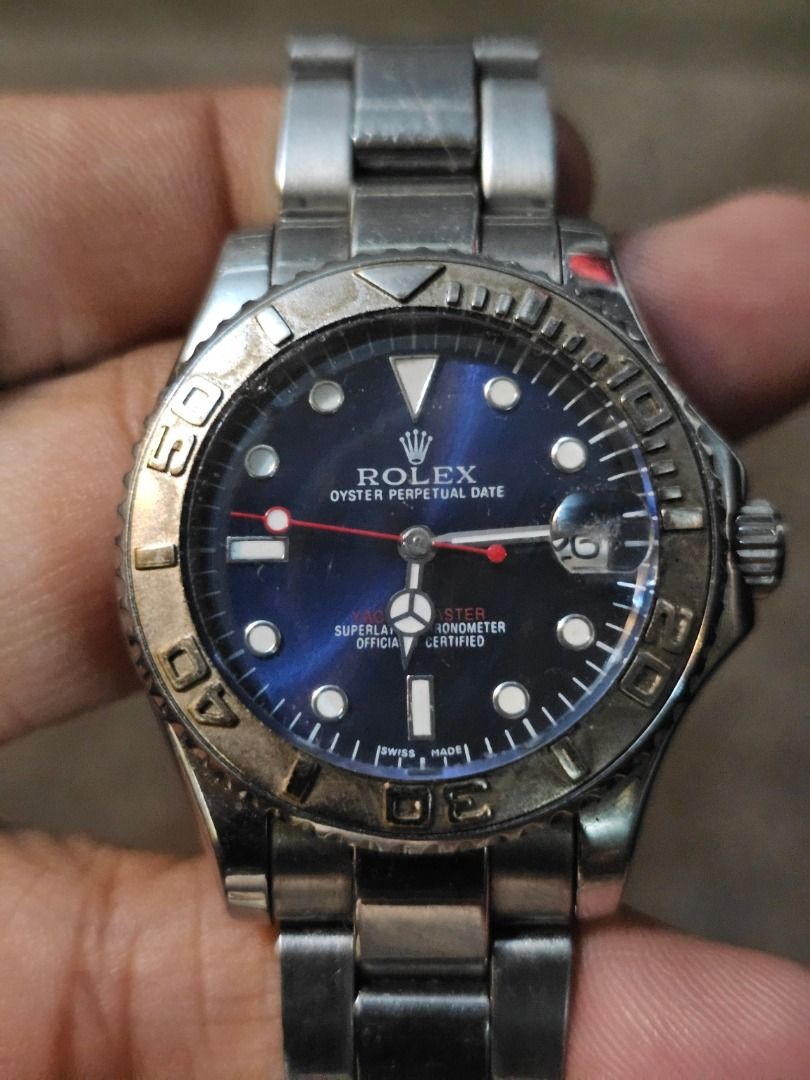 Automatic Rolex Yatch Master 38.5mm 5.6inches Wristsize (Category: Women's Watches) located in Caloocan City. Submitted by yatsbatoyskie (Listing ID 1451426111, Image 1). Description: ROLEX YACHT MASTER OYSTER AUTOMATIC 38.5mm case size 5.6 inches wrist size issue lock clasp fully working .