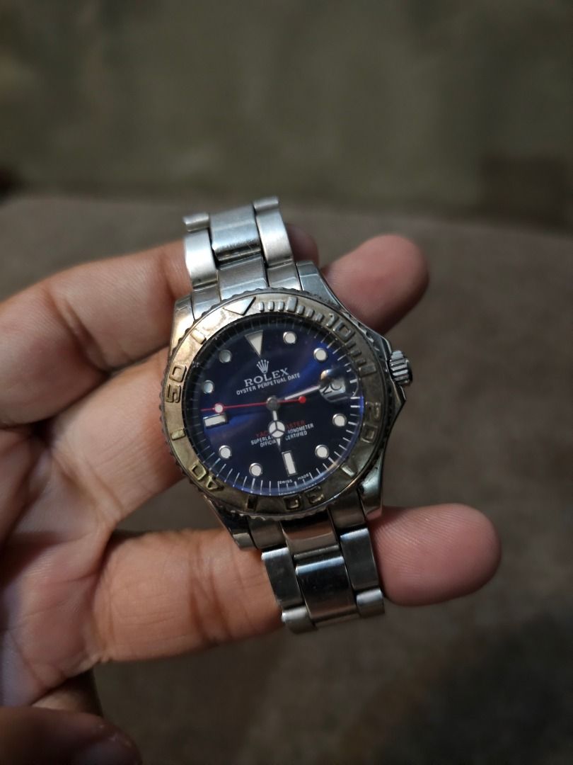 Automatic Rolex Yatch Master 38.5mm 5.6inches Wristsize (Category: Women's Watches) located in Caloocan City. Submitted by yatsbatoyskie (Listing ID 1451426111, Image 3). Description: ROLEX YACHT MASTER OYSTER AUTOMATIC 38.5mm case size 5.6 inches wrist size issue lock clasp fully working .