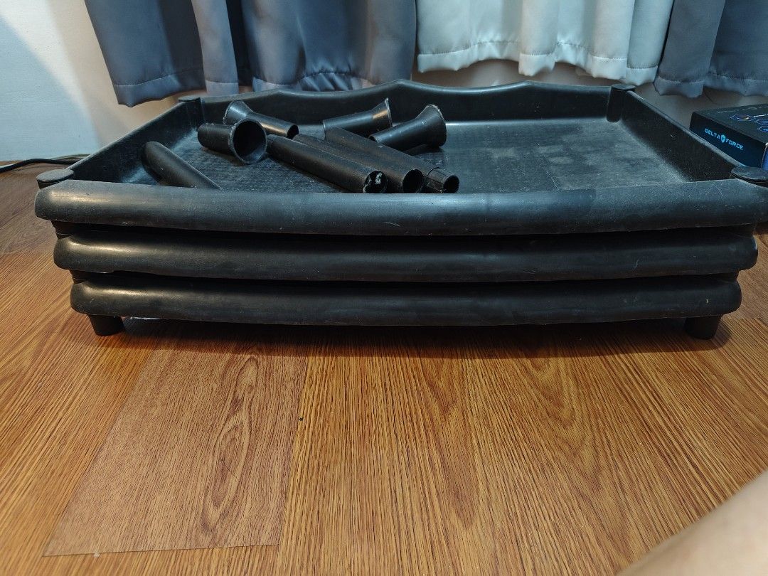 Black organizer, plastic, heavy duty (Category: Storage Boxes & Baskets) located in Bulacan. Submitted by krissydecluttered (Listing ID 1451437545, Image 3). Description: Organizer, patungan ng gamit. perfect for families starting heavy duty. can be used in kitchen, bed room, office used very well and is now just for decluttering for please message me because price is negotiable Color black, plastic.