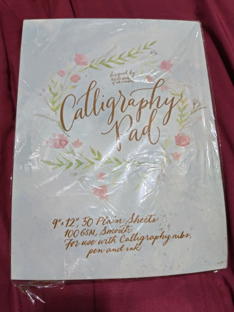 Calligraphy Pad (Category: Stationery & School Supplies) located in Quezon City. Submitted by dolcegioia (Listing ID 1451442135, Image 1). Description: -Perfect for those who need a pad for calligraphy -Super ganda ng paper quality -Given by a friend but never used it.. Stopped pursuing my skill in calligraphy na kasi -Needs a new owner.