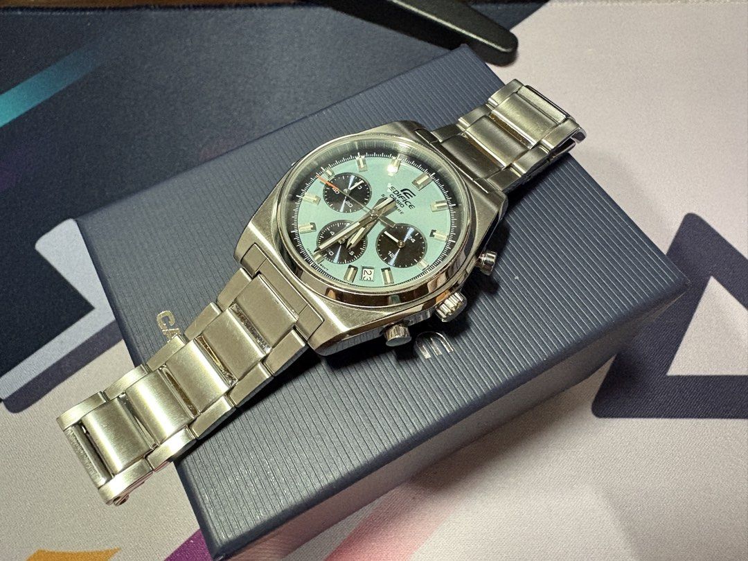 CASIO EDIFICE EFB-730D-2BV (Category: Men's Watches) located in Marikina City. Submitted by mashed_tofu (Listing ID 1451418940, Image 3). Description: - Like new - No scratches at the dial - Very minimal scratches at the bracelet - Bought last April 2026 - Box included.