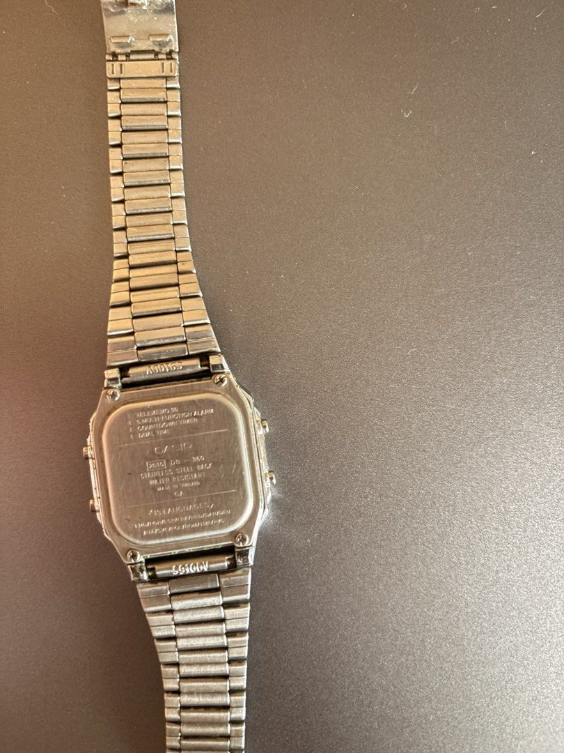 Casio Illuminator DB360 (Category: Men's Watches) located in Makati City. Submitted by ciados (Listing ID 1451428900, Image 3). Description: - Classic Casio digital watch - Stainless steel band - Functions: Time, Date, Alarm - Illuminator light for dark visibility - Ideal for everyday wear - In good working condition.