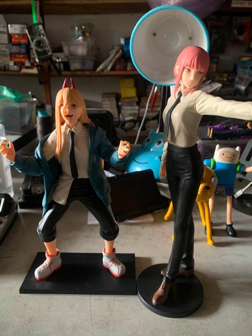 Chainsaw Man Power & Makima Figures (Category: Figurines & Statues) located in Dipaculao. Submitted by zorotoyz (Listing ID 1451500552, Image 1). Description: visit fb @zorotoyz - Chainsaw Man Anime Figures - Includes Power and Makima figures - Both figures come with their original display bases - Ideal for collectors and fans of the Chainsaw Man series - Sold as a set loose no box.