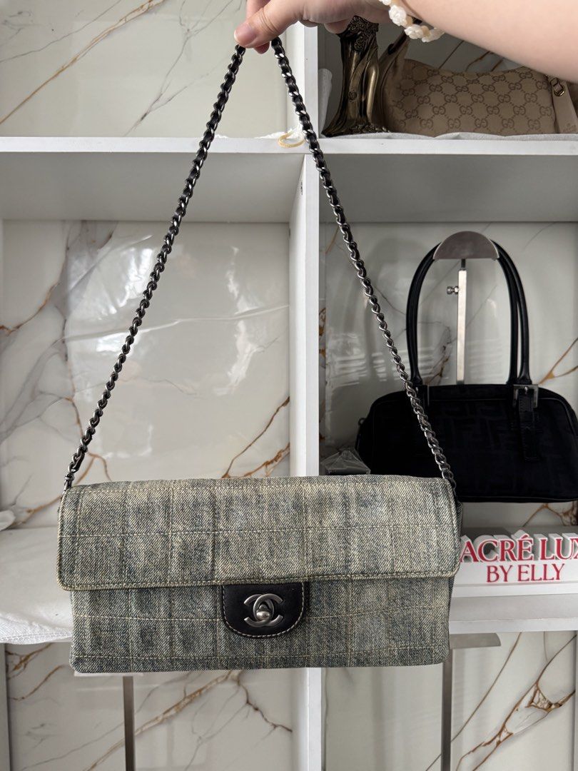 Chanel East West in Denim (Category: Luxury Bags & Wallets) located in Manila. Submitted by sacreluxebyelly (Listing ID 1451427614, Image 2). Description: Holo intact With dustbag.