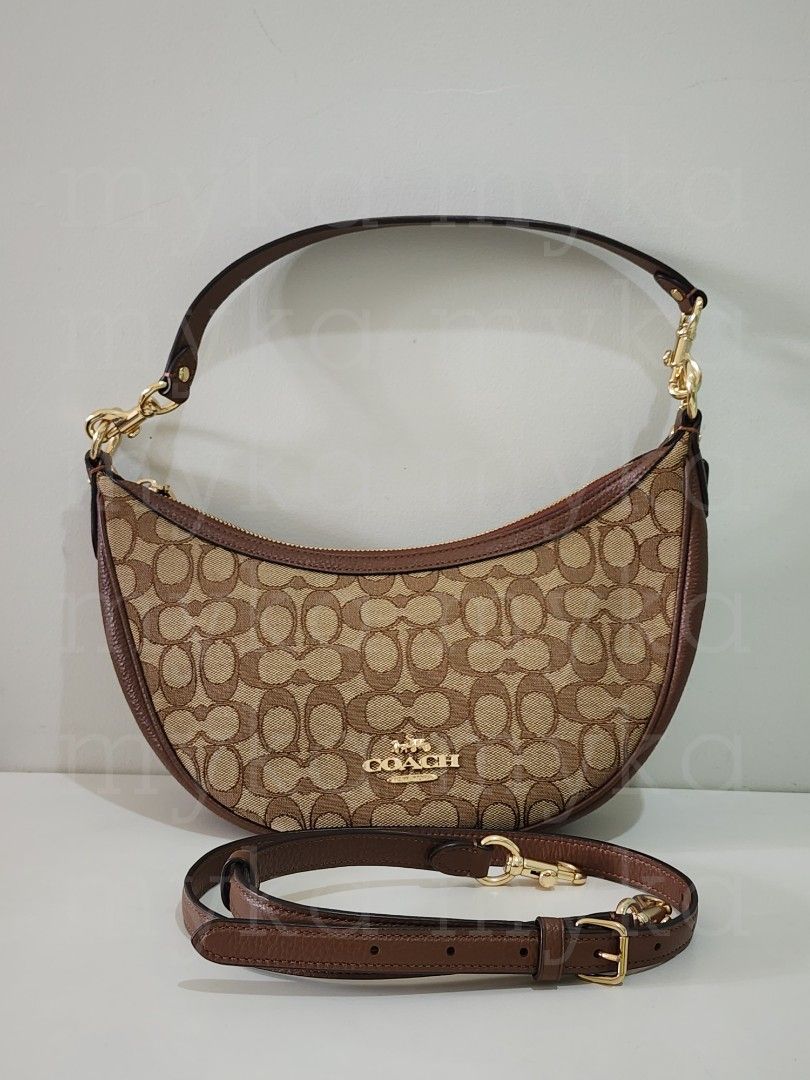 Coach Aria Saddle Bag (Category: Luxury Bags & Wallets) located in Mandaluyong City. Submitted by mykaelyn (Listing ID 1451333517, Image 1). Description: Coach Aria Saddle Bag Jacquard Leather BRAND NEW with tags and dust bag Detachable cross-body strap included PhP 23,990 plus shipping fee Shipping/Meet-up to be arranged (Makati Area).