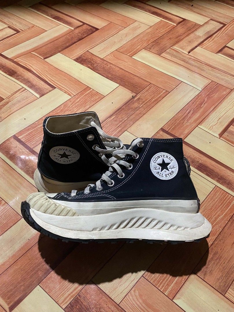 Converse Chuck Taylor All Star Move Platform High Top Black (Category: Sneakers) located in Tangub. Submitted by brightfire_c293e4 (Listing ID 1451500471, Image 2). Description: - Converse Chuck Taylor All Star Move high tops - Color: Black - Sole: Chunky white platform sole with black accents - Features: Classic Converse logo on the side - Style: Great for everyday wear - Size: US Women's 7.