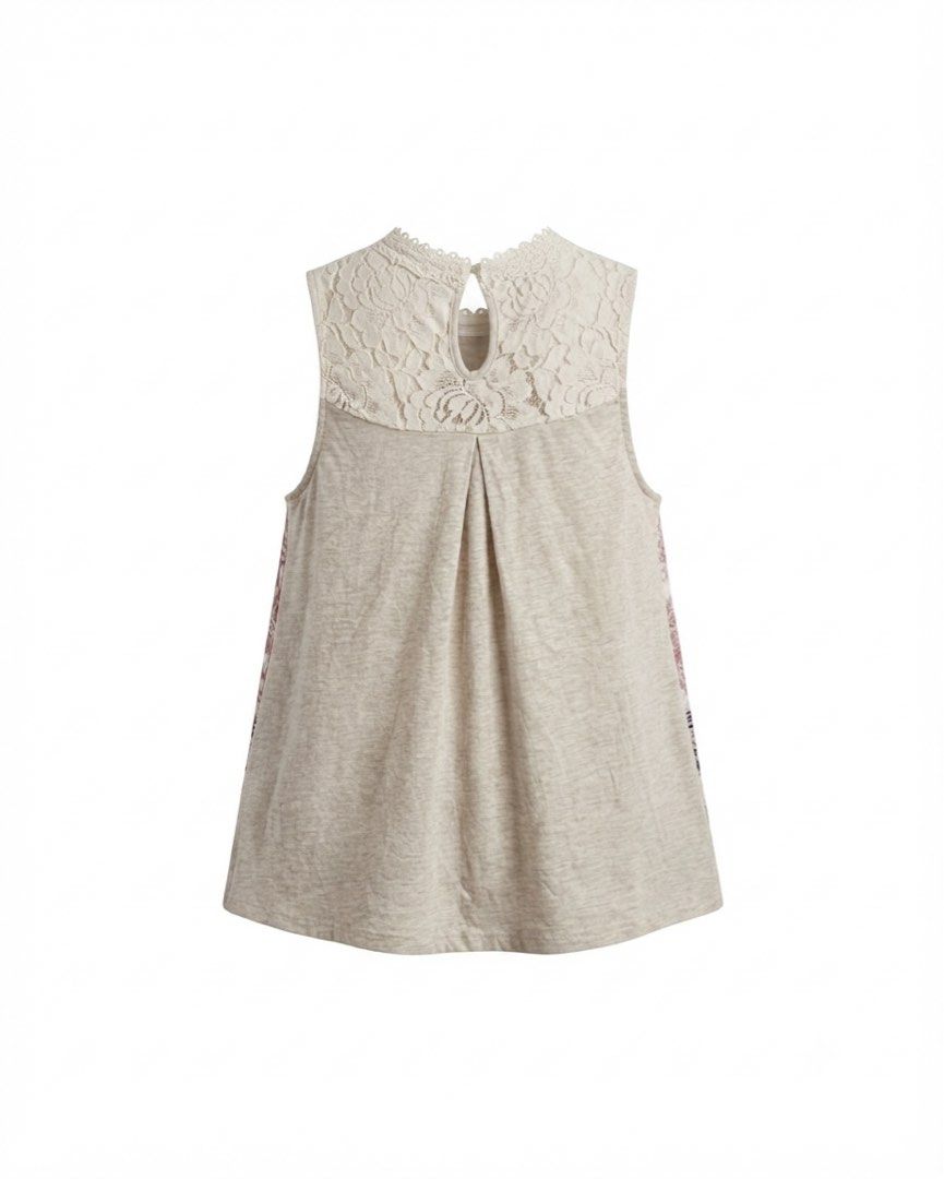 Cream Lace Floral Top (Category: Sleeveless) located in San Jose. Submitted by paudrobe (Listing ID 1451328176, Image 2). Description: .