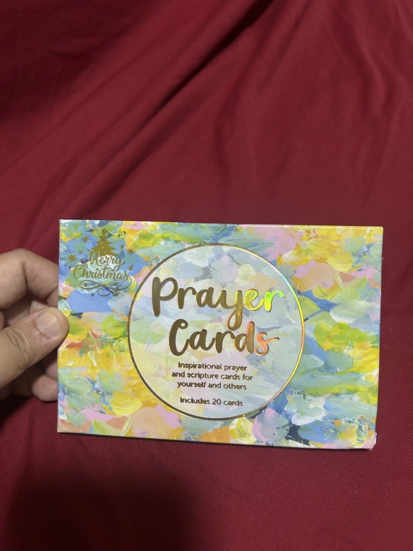 CrownJewelz Prayer Cards - Inspirational Scripture & Prayer (Category: Religious Items) located in Paranaque City. Submitted by allthatclutterph (Listing ID 1451448286, Image 1). Description: - 20 CrownJewelz prayer cards - Features uplifting prayers and scripture - Ideal for personal reflection or sharing - Designed in the USA, made in Vietnam - Perfect for spiritual guidance and peace - Brand new, only opened to take photos - a bit of tear on t