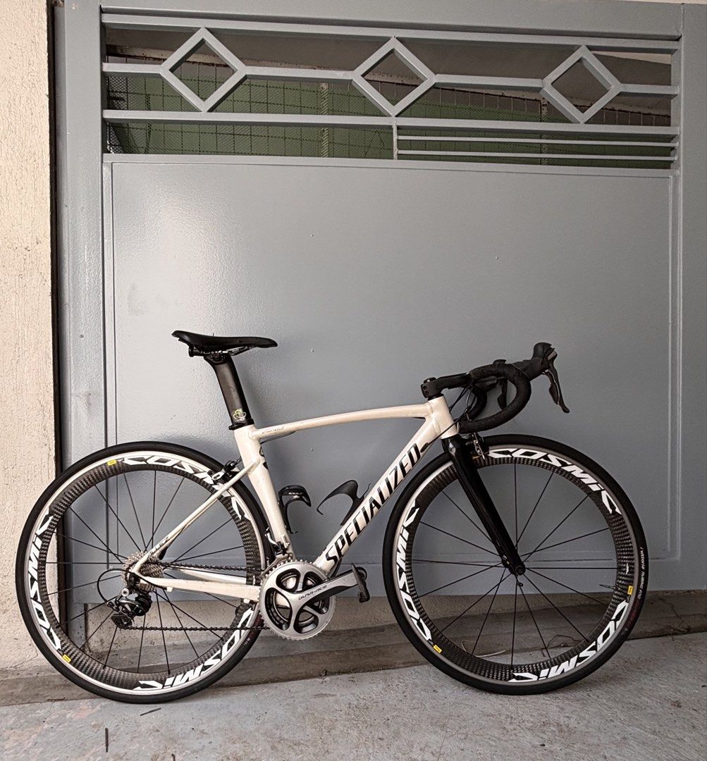 FOR SALE: Specialized Allez Sprint - size 52 (Category: Bicycles) located in Taguig. Submitted by sidcab0831 (Listing ID 1451415421, Image 2). Description: FOR SALE: Specialized Allez Sprint Size 52 (Rim brake, Aluminum frame, Carbon fork) Cockpit Kocevlo carbon handlebar 40mm Stem length 100mm Groupset Dura-Ace 9000 11 speed 50/34, 11-28 (Cassette Shimano 105) Wheelset Mavic Cosmic SL carbon wheelset 50mm (Aluminum brake slides) Tires Vittoria R