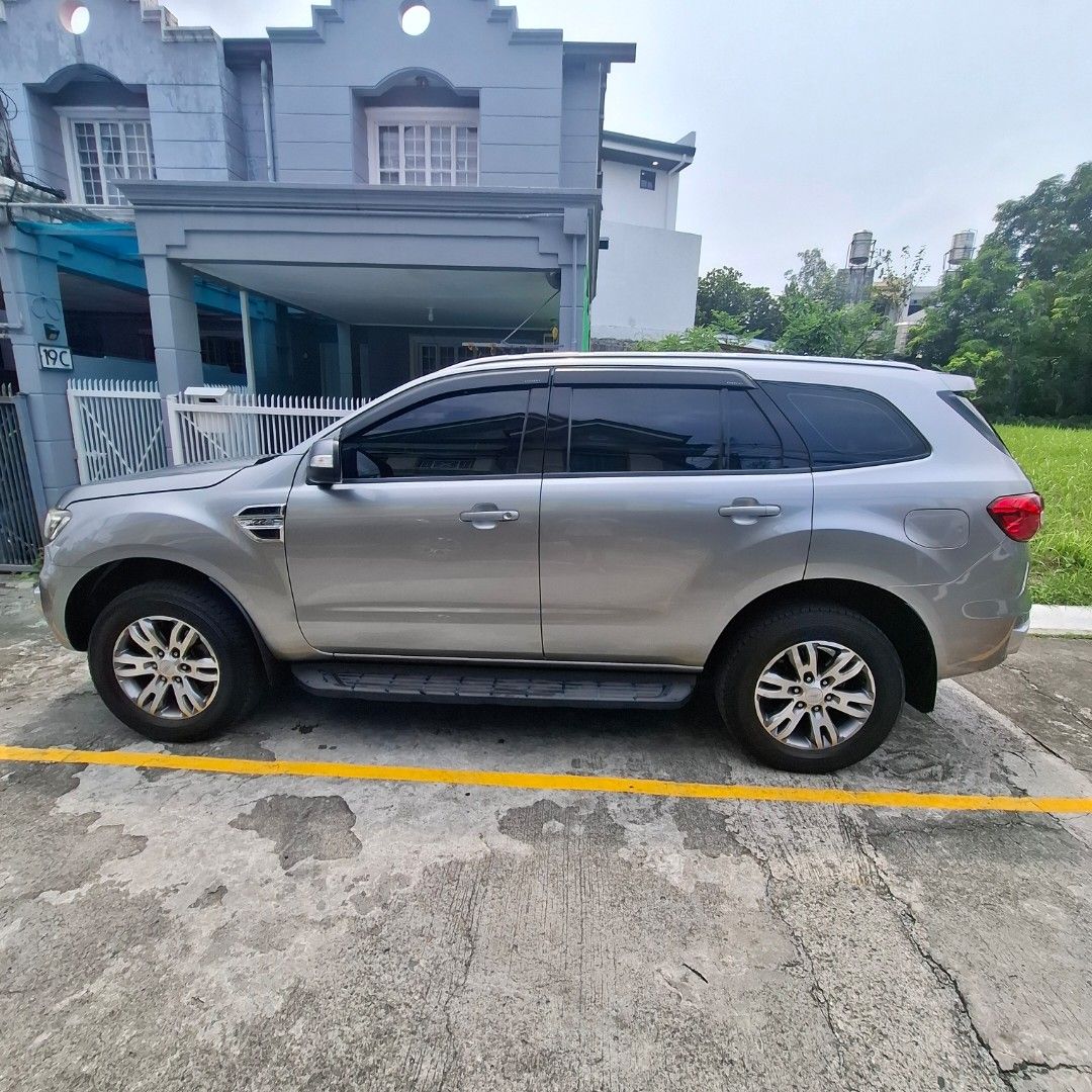 Ford Everest (Category: Used Cars) located in Paranaque City. Submitted by jmrespect (Listing ID 1451345025, Image 1). Description: Price: ₱520,000 Ford Everest Trend 2.2L 2017 - 2nd Owner - Tuesday coding - 80+ km (PMS done last Feb. 2026) - Original leather seats with Power Driver Seat - Color: Aluminum Metallic (Ceramic coating done twice) - 100% flood-free and zero history of accidents - Additional info: LED lights (Headlights, Turn Signal F&