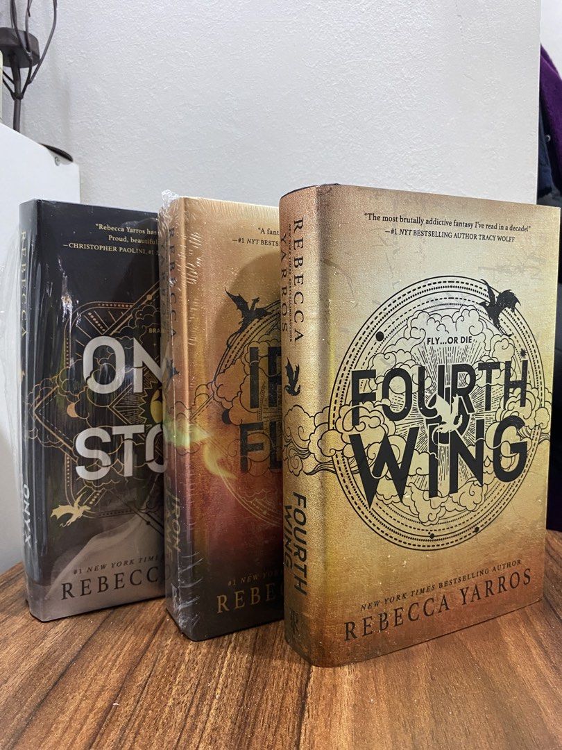 Fourth Wing, Iron Flame, Onyx Storm Books (Category: Storybooks) located in Batangas. Submitted by jiijii07 (Listing ID 1451389312, Image 1). Description: 1100 each 3150 take all Slightly negotiable price!!.