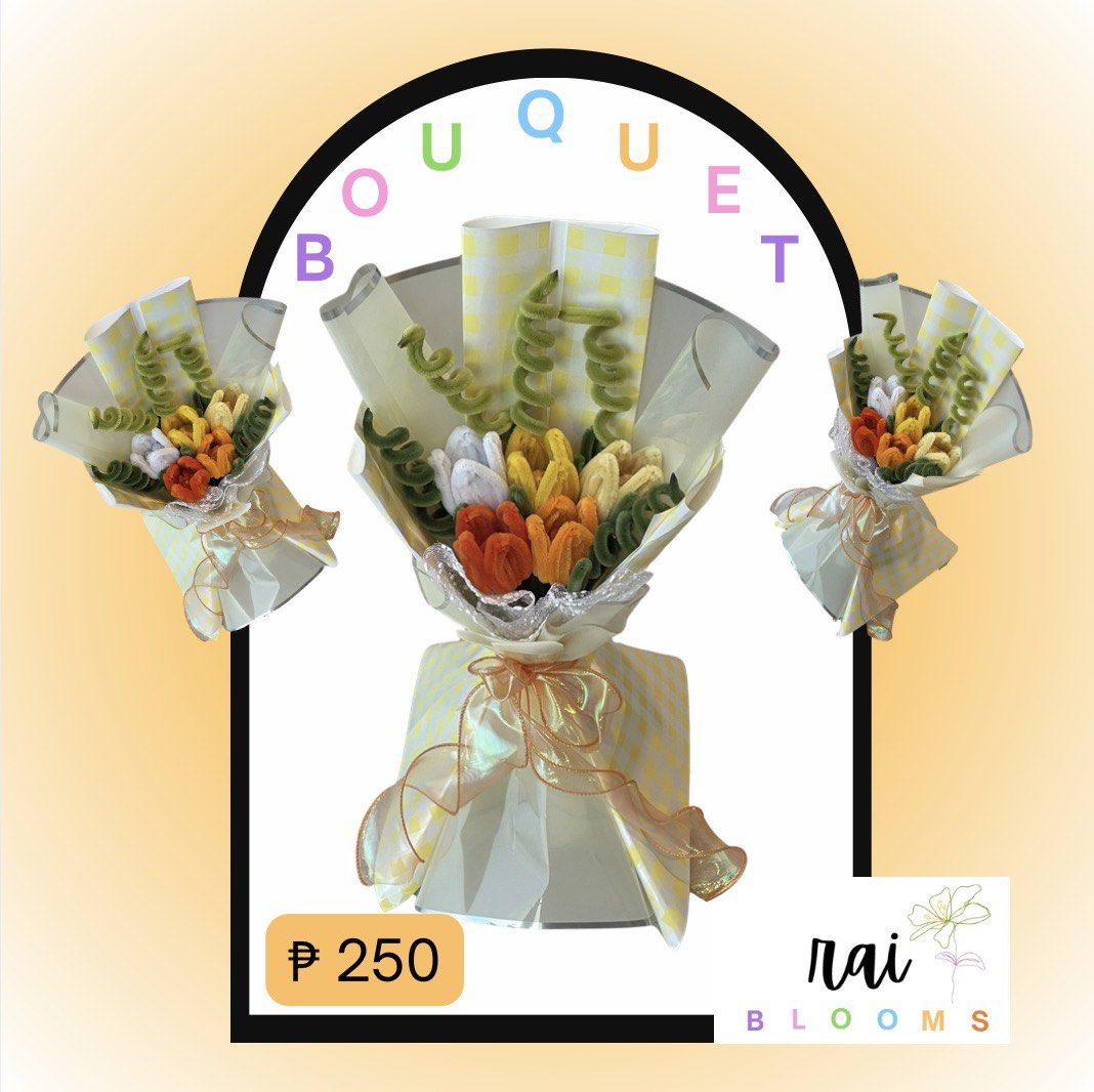Fuzzy Wire Bouquets (Category: Flowers & Bouquets) located in Mandaluyong City. Submitted by rai.preloves (Listing ID 1451365038, Image 3). Description: 🚨 NEW DROP ALERT! 🚨 Fresh designs, same handmade love. 💖✨ Our newest fuzzy wire bouquets are finally here, and we’re honestly obsessed! 🥹💐 From sweet and simple to bold and colorful, we’ve got something for every kind of flower lover. Looking for a gift that won’t wilt? We’ve got you! 🌷 Don