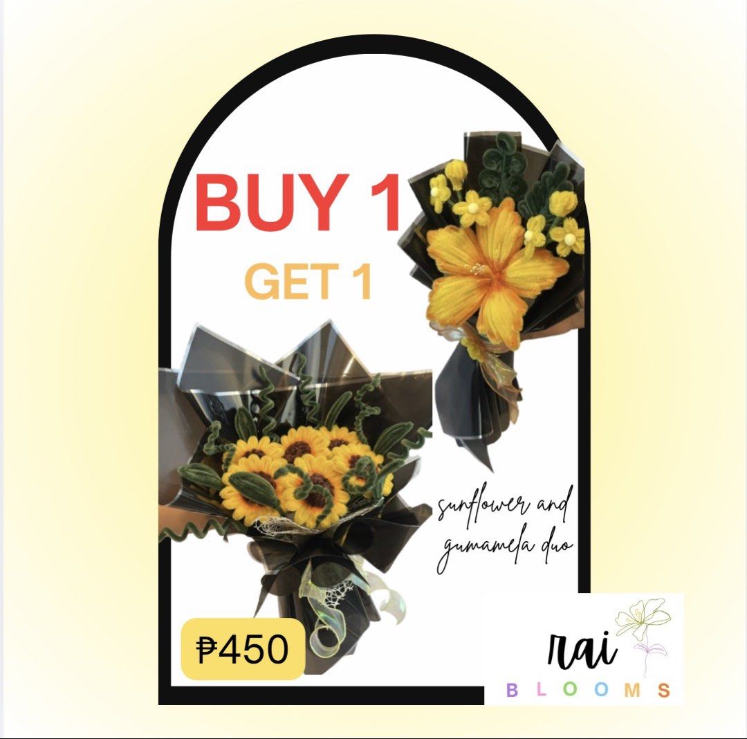 Fuzzy Wire Bouquets (Category: Flowers & Bouquets) located in Mandaluyong City. Submitted by rai.preloves (Listing ID 1451365038, Image 1). Description: 🚨 NEW DROP ALERT! 🚨 Fresh designs, same handmade love. 💖✨ Our newest fuzzy wire bouquets are finally here, and we’re honestly obsessed! 🥹💐 From sweet and simple to bold and colorful, we’ve got something for every kind of flower lover. Looking for a gift that won’t wilt? We’ve got you! 🌷 Don
