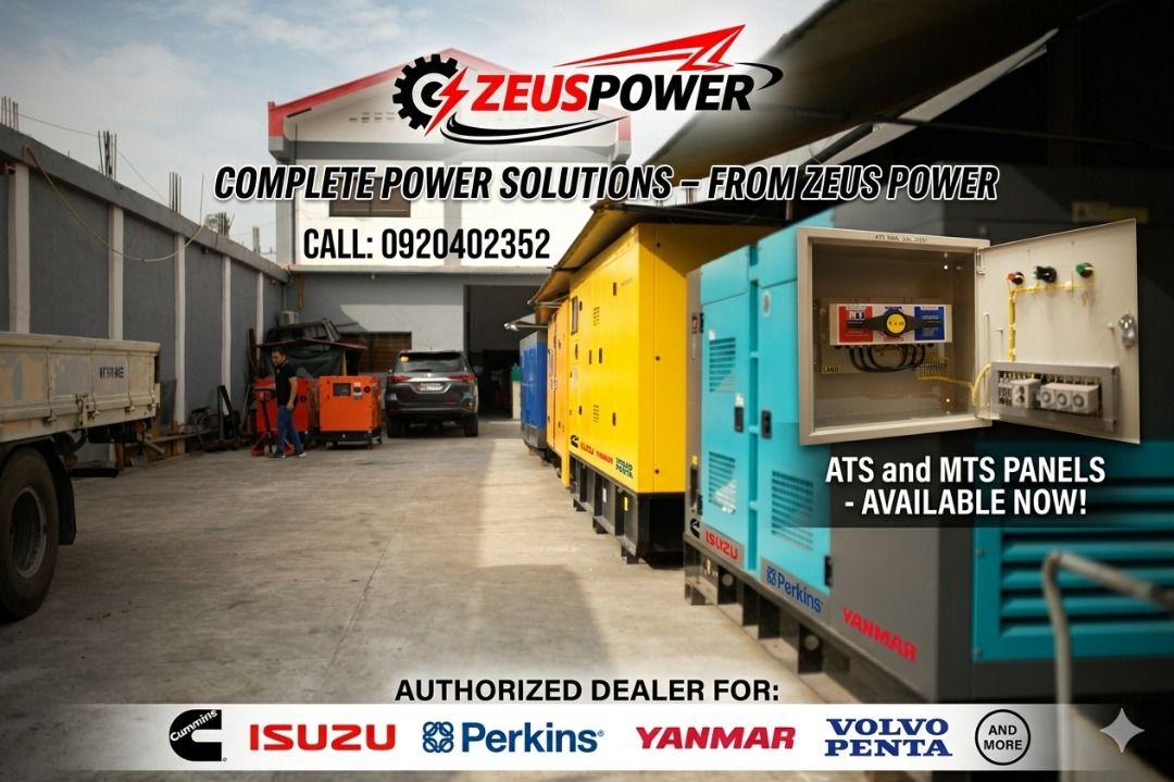 Generator Set - 15kva 25kva 75kva 100kva (Category: Industrial Equipment) located in San Juan City. Submitted by Arnie_12_ZPowerSystemInc. (Listing ID 1451329556, Image 1). Description: Don’t Let Power Outages Hold Your Business Back! When the grid goes down, your operations shouldn't stop. A single power outage can mean thousands in lost revenue, missed deadlines, and compromised security. Ensure 100% operational continuity with our heavy-duty, 
