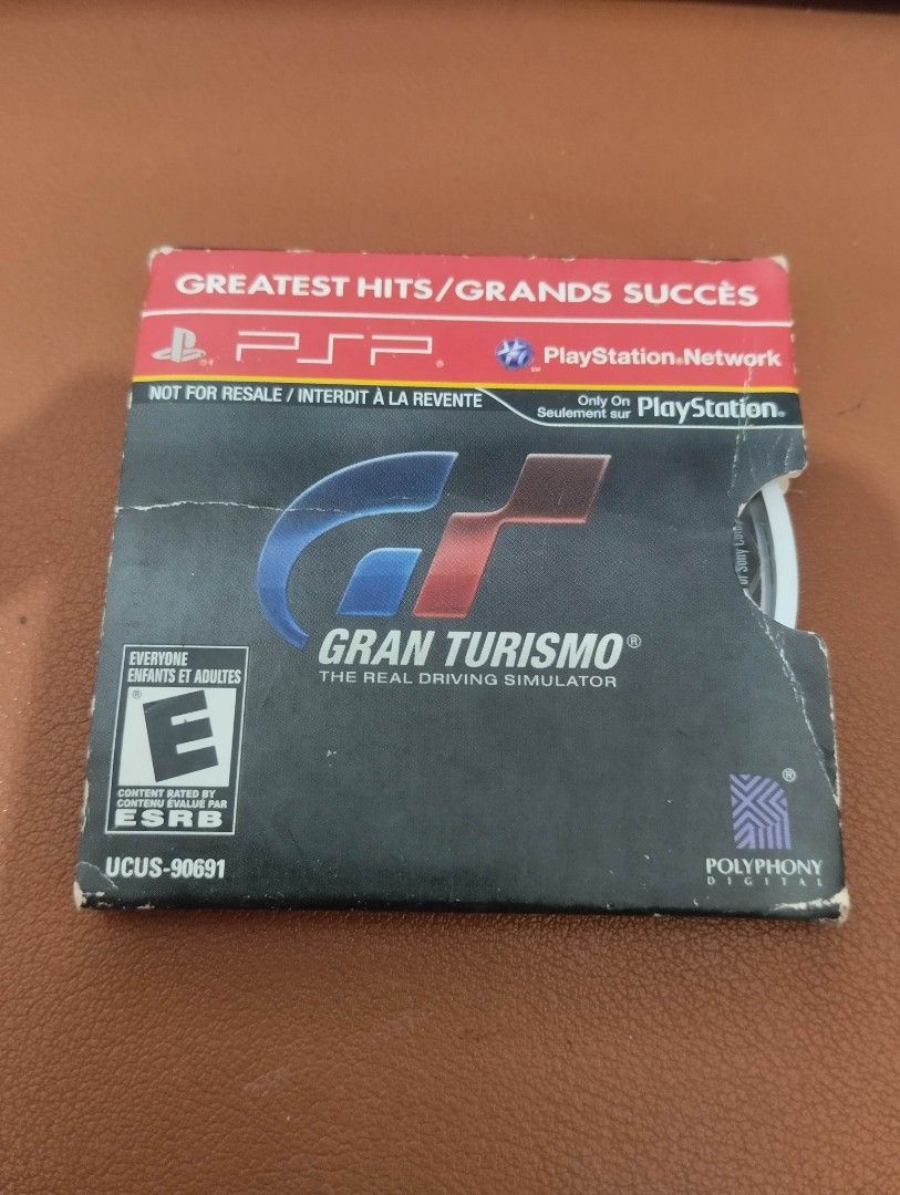 Gran Turismo PSP UMD Greatest Hits (Category: PlayStation) located in Cuyapo. Submitted by alvn24 (Listing ID 1451387802, Image 1). Description: - Gran Turismo for PSP - Greatest Hits version - UMD disc included in case - Rated E for Everyone - Developed by Polyphony Digital - Classic racing simulator.