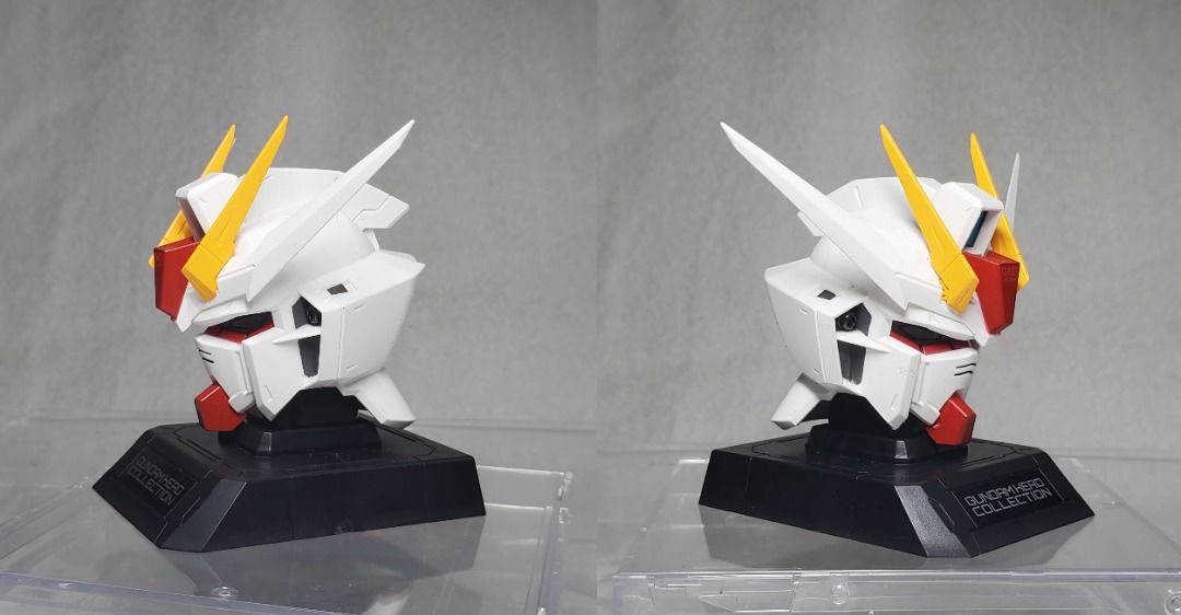 Gundam Head Collection 高達頭像 vol. 4 盒蛋 GAT-X105 突擊高達 Strike Gundam 連不發光底座 Gundam Seed 已開 無盒 （分類：高達及模型組合）位於 Hong Kong。 由 shine_0079 提交（商品編號 1451354888，圖片 2）。簡介： ※ Bandai ガンダム ヘッドコレクション Ｖｏｌ．４ 可能性の獣 - 款。 ※ 售賣 款式 請參看 圖 。 ※ 発売日：2013年11月，塗裝 半完成品 。 ※ 完成品 約 : 90mm 高 。 ※ 可換上 發光底座 (另購)，有 著燈 效果 ・・・ ※ 請參看 圖 四、五、六、七、八、九、十 實物圖。 ※ 已開封，只有圖中件，齊件，賣現況。 ※ 連 不發光底座。 ※ 無盒，無包裝， 不合完美主意者。 ※ 貨品狀況，請參看 圖 一、二、三 實物圖。 ※ 圖 一 就是貨品的所有。 ※ 現金面交，不議價，不設退換。 🌈 貨品仍刊登 即代表仲有貨，不用問仲有冇，有post 