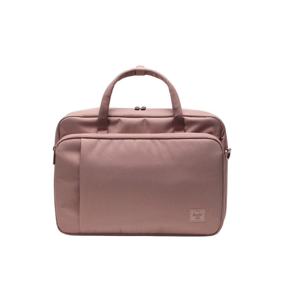 Herschel Gibson Messenger Tech 18L (Category: Cross-body Bags) located in Tagum. Submitted by preloved_by_samantha (Listing ID 1445292886, Image 1). Description: - Currently priced at Php 5,618.00 at the Travel Club (see photos) - Dusty rose duffel bag - Large front pocket for easy access - Additional side pockets - Sturdy handles for comfortable carrying - Side zippers for extra storage/access - Ideal for travel or gym use.