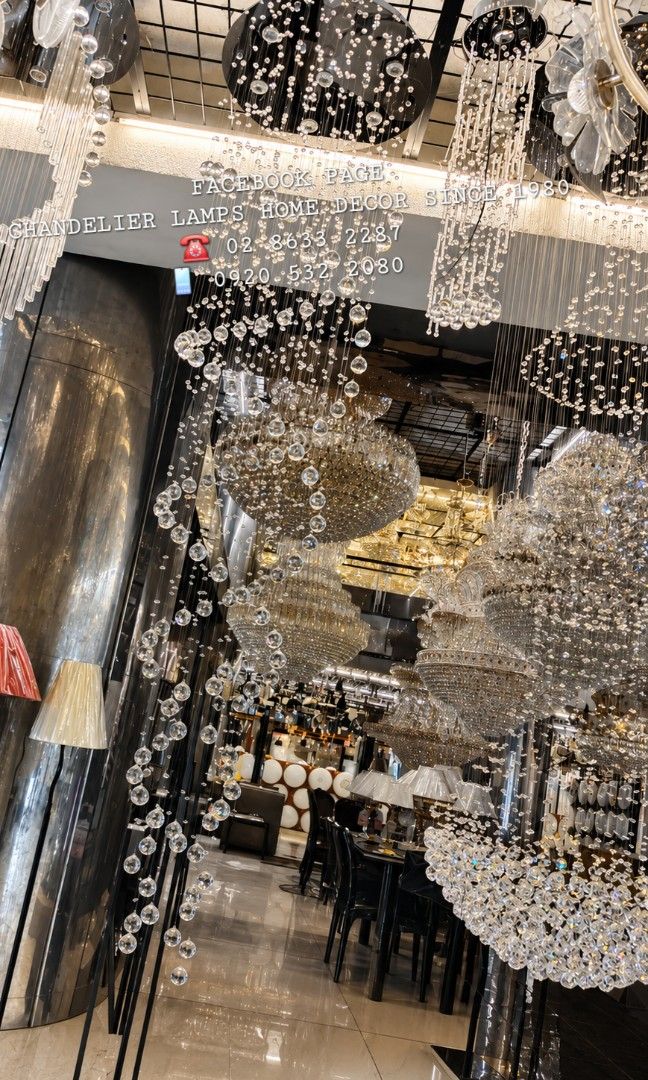 High ceiling modern crystal chandelier lamps (Category: Lighting) located in Antipolo. Submitted by homelightingtrading (Listing ID 1451331545, Image 3). Description: 🪬🧿 COLLECTING ORDERS🧿🪬 SAME DAY DELIVERY SHIPPING We're now open to serve you DESIGN ORDER NAME ADDRESS LANDMARK CELLPHONE NUMBER.