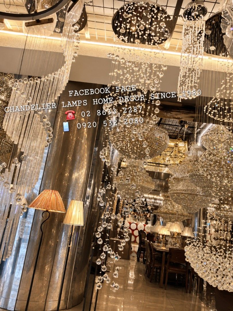 High ceiling modern crystal chandelier lamps (Category: Lighting) located in Antipolo. Submitted by homelightingtrading (Listing ID 1451331545, Image 2). Description: 🪬🧿 COLLECTING ORDERS🧿🪬 SAME DAY DELIVERY SHIPPING We're now open to serve you DESIGN ORDER NAME ADDRESS LANDMARK CELLPHONE NUMBER.