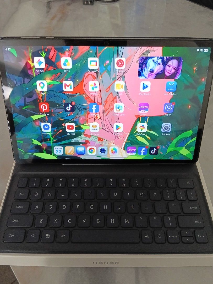 Honor PadX9a (Category: Android) located in Manila. Submitted by akirayuki14 (Listing ID 1451406839, Image 3). Description: Honor Pad X9a with keyboard and pen 📱 HONOR Pad X9a ✅ 11.5" Large Smooth Display – great for watching, studying, or browsing ✅ Slim & Lightweight – easy to carry anywhere ✅ Long Battery Life – lasts all day for work or play ✅ Reliable Performance – perfect for apps, videos, and everyday use ✅ Clean & Sleek Design – looks pr