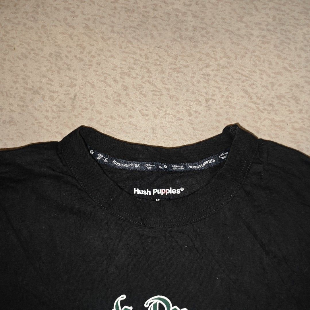 Hush Puppies Double-layer Skater Shirt (Category: Tshirts & Polo Shirts ) located in Tanay. Submitted by polothriftedit (Listing ID 1451388739, Image 3). Description: No issue Excellent condition Colour rat3: 10/10 No loose stitches no distressing dimes: width: 20" length: 27" shoulder-to-wrist: 22" no return, no exchange, no refund [ pwede tumawad kahit walang kasalanan ].