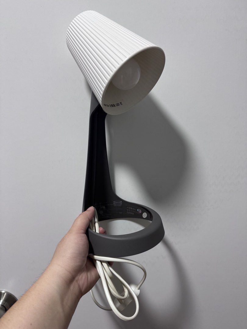 Ikea Svallet work lamp with warm light bulb (Category: Lighting) located in Manila. Submitted by abic7 (Listing ID 1451359327, Image 3). Description: - Ikea Svallet work lamp - Includes warm light bulb - Ideal for study or work areas - Features an adjustable neck for light direction - Selling for P250.