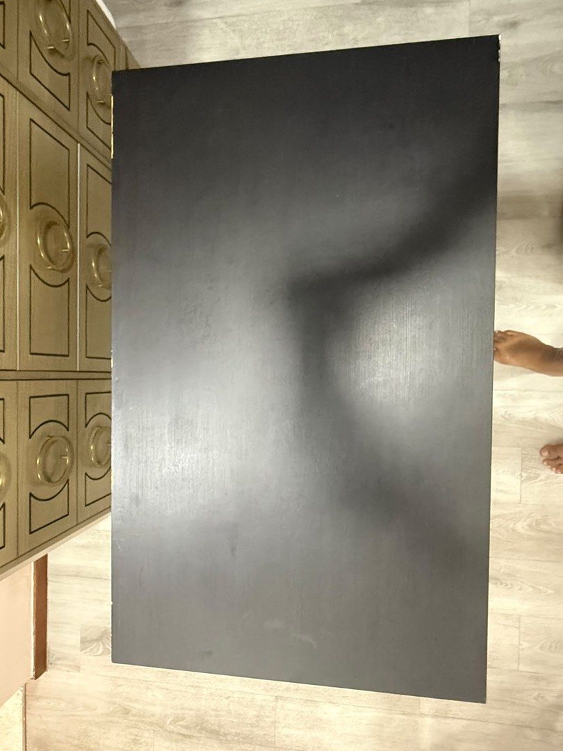 IKEA Table (Category: Tables & Sets) located in Singapore. Submitted by us3rfriendly (Listing ID 1451435813, Image 3). Description: - IKEA SANDSBERG Table - Colour: Black - Dimensions: 110cm x 67cmx74cm - Condition: Some wear and tear on edges (as pictured), still sturdy and functional. - Recently used as study table Price is negotiable. Able to trade with baby items as well such as 6-10 packets of Baby Wipes and 1 packet of Baby pampers. Expecti