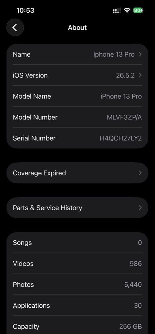 iPhone 13 Pro - 256 gb (RUSH—NO ISSUE) (Category: iPhone 13 Series) located in Malabon City. Submitted by ufounddee (Listing ID 1451481913, Image 3). Description: Replaced batt, but no other issue except minimal signs of usage. NO TO LOW BALLERS. .