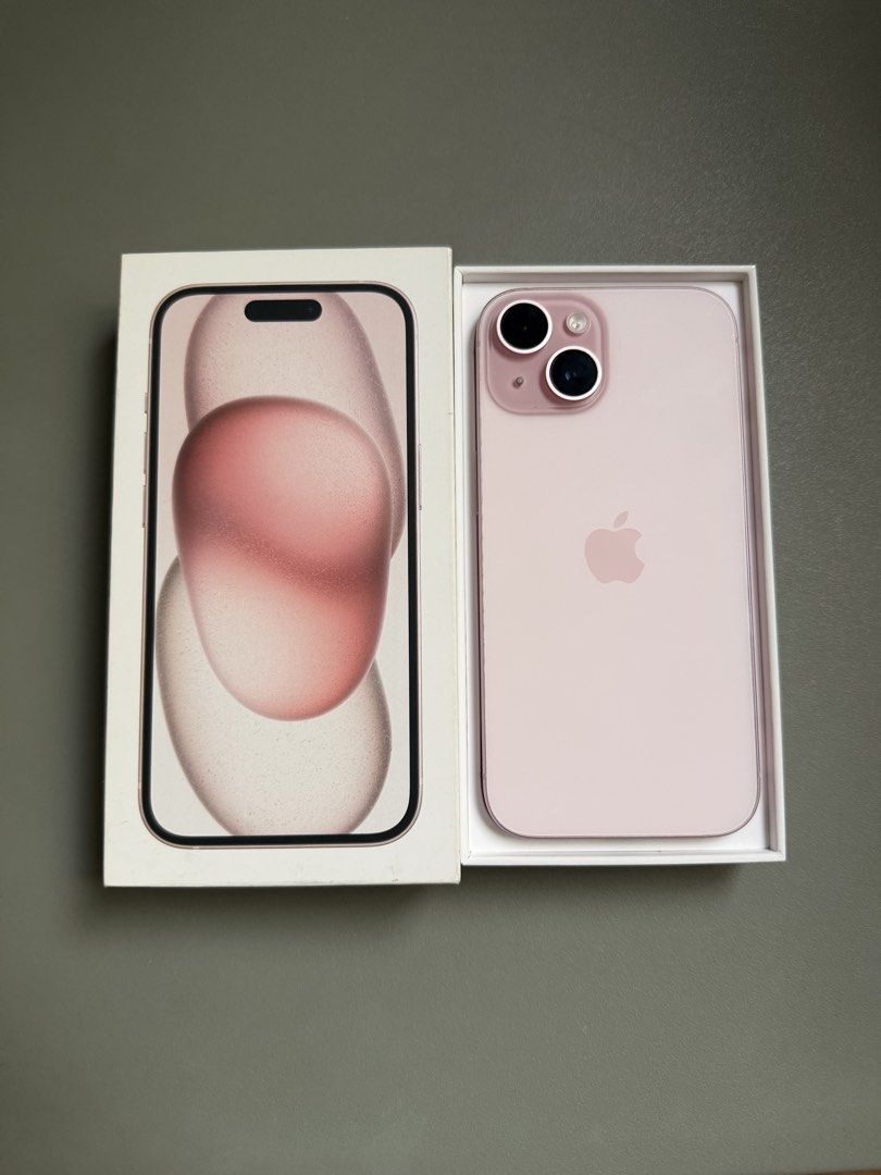 iPhone 15 128gb with Case (Category: iPhone 15 Series) located in Quezon. Submitted by andweya (Listing ID 1451411707, Image 1). Description: iPhone 15 128GB Pink (Hong Kong Variant | Dual SIM) Selling my personal iPhone 15 in Pink. 💗 Lady-owned and very well taken care of. Always used with a case and screen protector. Details: • 128GB Storage • Purchased from the Apple Store Hong Kong • Dual SIM variant • Battery Health: 83% Maximum Capacity • 
