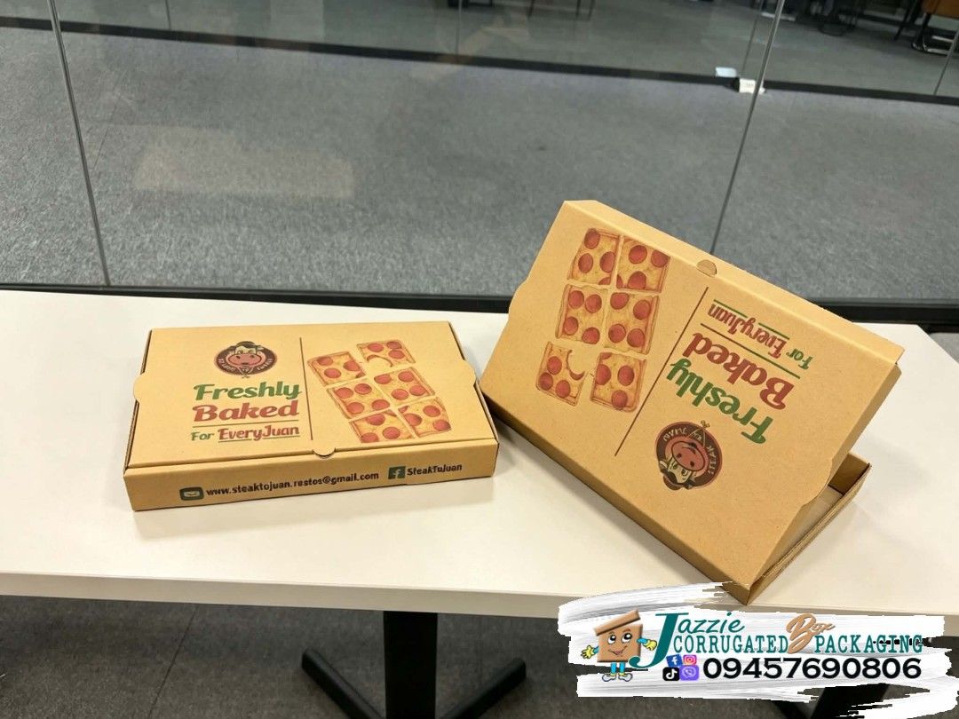 Jazzie Corrugated Packaging Pizza Boxes - Bulk Available (Category: Storage Boxes & Baskets) located in Manila. Submitted by quickbird-d79056 (Listing ID 1451348911, Image 2). Description: Corrugated Packaging Boxes Manufacturer/Supplier.