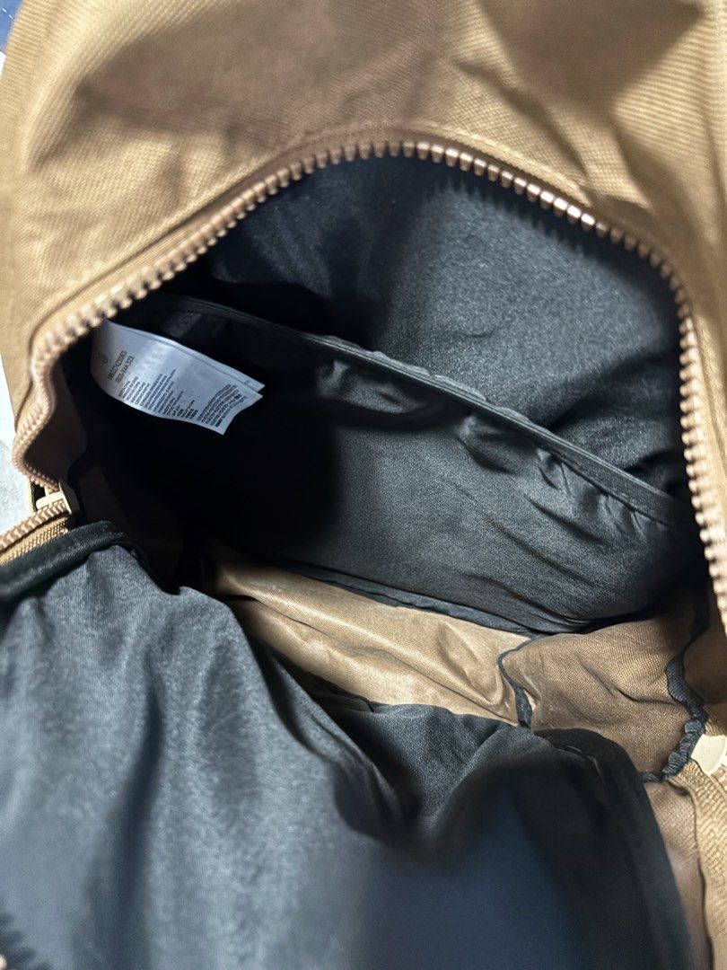 Jordan MVP Brown Backpack (Category: Backpacks) located in Antipolo. Submitted by sweetesyam (Listing ID 1451423461, Image 2). Description: - Brown Jordan backpack - Main compartment with inner sleeve for laptop - Two convenient front zip pockets - Padded straps for comfortable carrying - Ideal for everyday use, work or school.