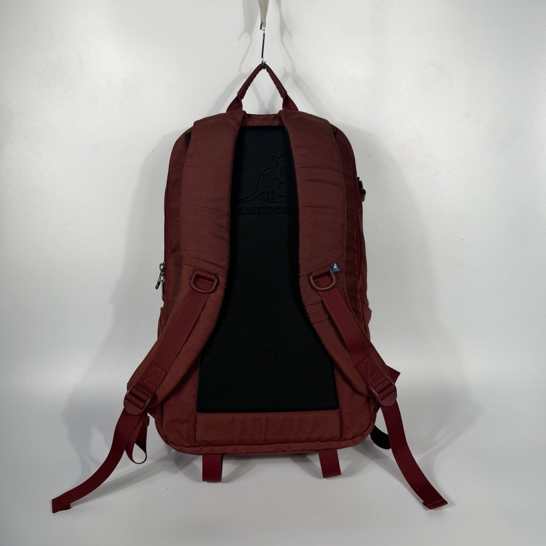 Kangol Hidden Backpack (Category: Backpacks) located in Bacolod City. Submitted by freshstuff13 (Listing ID 1451344883, Image 2). Description: Kangol Hidden Backpack Excellent Condition INFORMATION - Size: W29cm X H 46cm X D 14cm One-point genus: W42cm X H27cm Capacity: 21L Material: 100% nylon (8400) The laptop pocket and main pocket are separated, making storage convenient. The front pocket has a magnetic closure. A leather key ring is stored s