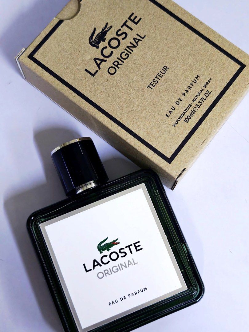 Lacoste Original Eau de Parfum Tester 100ml (Category: Fragrance & Deodorants) located in San Fernando. Submitted by ceeem10 (Listing ID 1451481879, Image 1). Description: - Lacoste Original Eau de Parfum for Men - 100ml (3.3 fl oz) Tester Bottle - Includes Original Box - Natural Spray.
