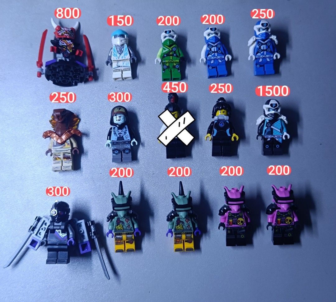 Lego Ninjago Minifigures (Category: Lego & Building Sets) located in Makati City. Submitted by bhamog21 (Listing ID 1451353052, Image 1). Description: Condition: Like New MOP: GCash, Cash if meetup MOD: Lalamove, Grab, J&T, LBC, BTC Event Meetup Location: Makati .