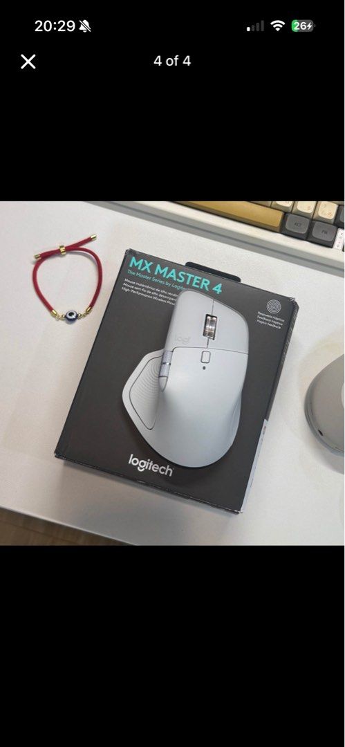 Logitech MX Master 4 Wireless High-Performance Mouse (Category: Mouse & Mousepads) located in General Santos City (Dadiangas). Submitted by jaexin (Listing ID 1451517796, Image 3). Description: - Logitech MX Master 4 Wireless Mouse - High-performance and reliable - Connects via Bluetooth - Works seamlessly with multiple devices - Ergonomic design for ultimate comfort - Perfect for productivity and everyday tasks - Comes in original packaging.