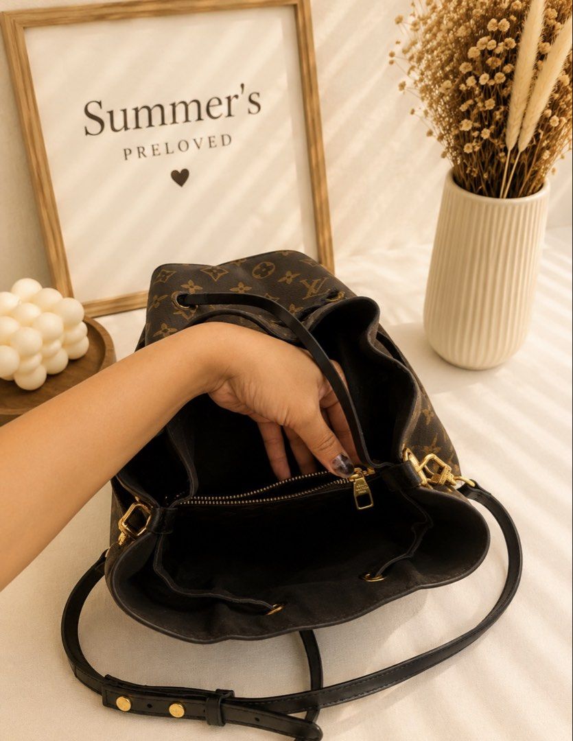 Louis Vuitton Bucket Bag (Category: Luxury Bags & Wallets) located in Taguig. Submitted by summers.preloved (Listing ID 1451346513, Image 3). Description: - Iconic print - Secure Drawstring Closure - Versatile Wear: Shoulder or Crossbody - Interior Zippered Pocket - Elegant Gold Hardware Details - Ideal Everyday Bag.