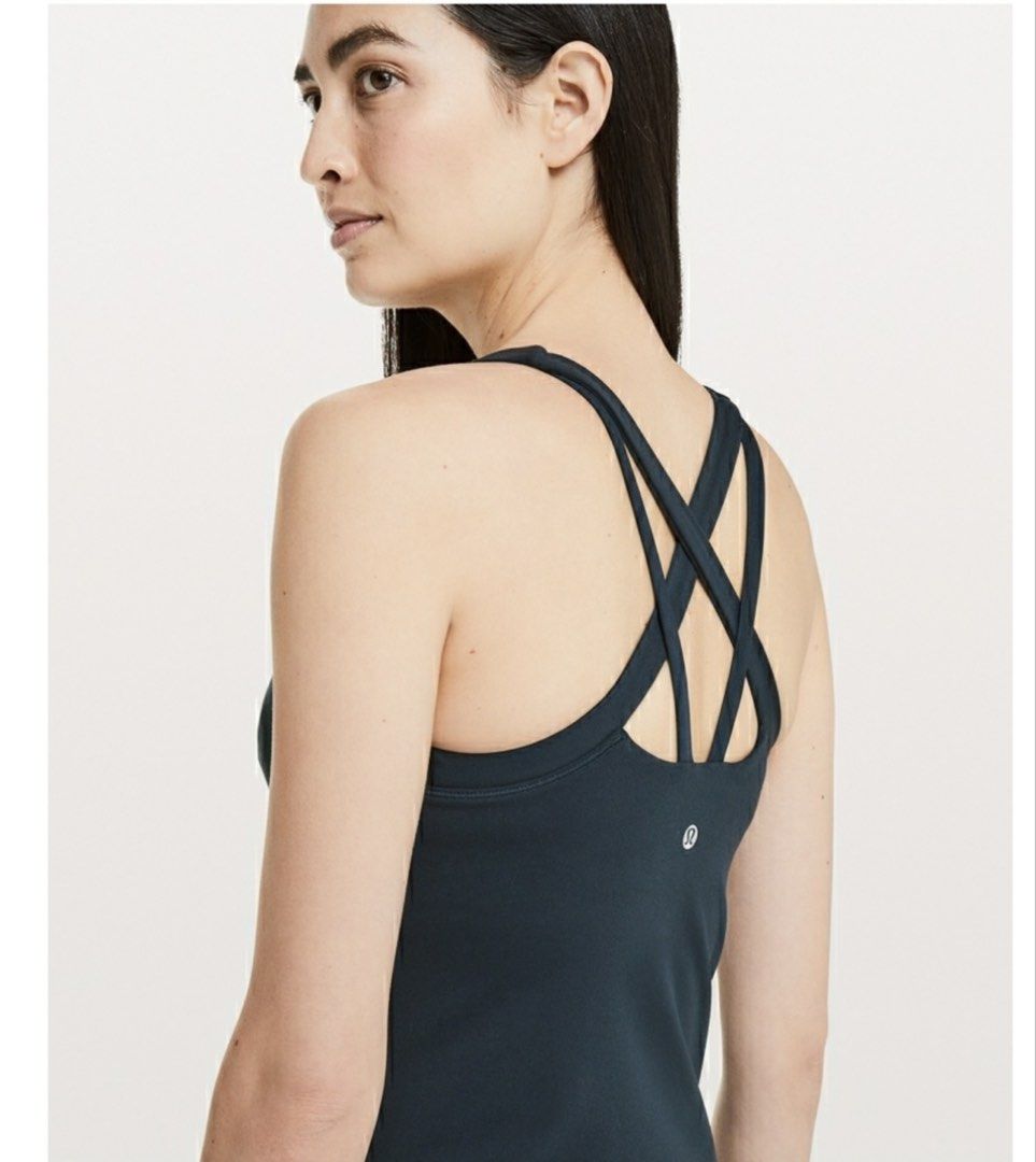 Lululemon rally your heart tank dot 4 (Category: Activewear) located in Rosales. Submitted by dariang22 (Listing ID 1451351741, Image 2). Description: - Dark blue Lululemon Align tank - Mesh detail at the neckline - Strappy criss-cross back - Built-in bra for support - Comfortable and supportive - Ideal for yoga and workouts - with pads.
