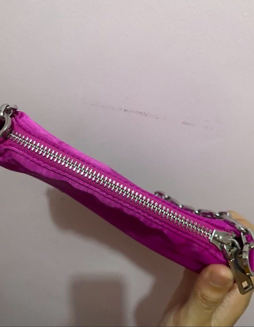 Mango Pink Satin Chain Bag (FREE SF) (Category: Purses & Pouches) located in Santa Rosa. Submitted by hakkorii (Listing ID 1451489515, Image 3). Description: authentic.