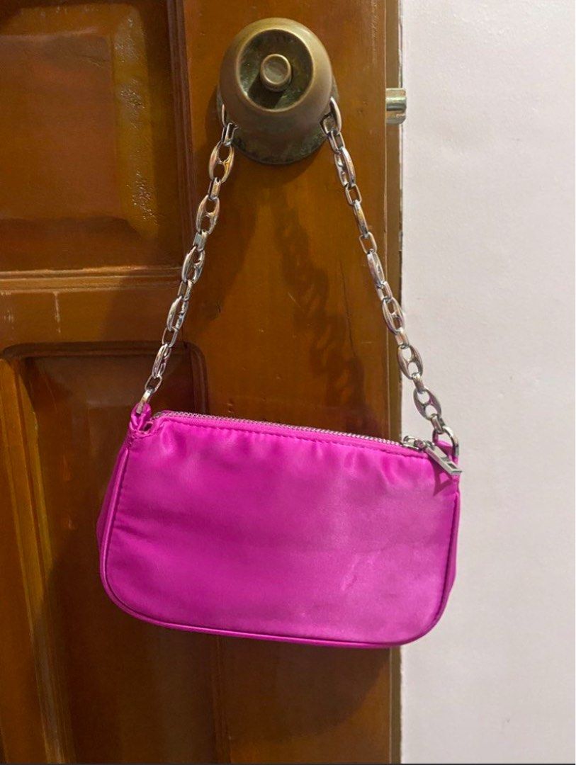 Mango Pink Satin Chain Bag (FREE SF) (Category: Purses & Pouches) located in Santa Rosa. Submitted by hakkorii (Listing ID 1451489515, Image 1). Description: authentic.