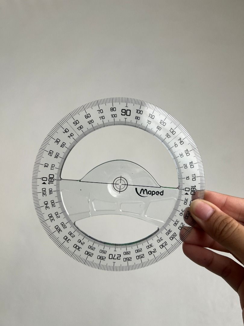 Maped 360° & 180° Protractor + Square Triangle Ruler (Category: Stationery & School Supplies) located in Pasig City. Submitted by hazzelle.co (Listing ID 1451383748, Image 2). Description: FOR DECLUTTERING LOC: PASIG ISSUE: WALA INCLUSION: 1 x Maped 360° Circular Protractor 1 x Maped 180° Protractor / Ruler 1 x Maped Set Square / Triangle Ruler ORIG PRICE: - SELLING PRICE: - RFS: decluttering MOP: - Online Payment - COD via tikt0k (+30% of total 