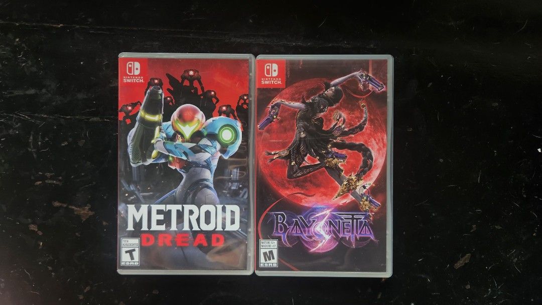 Metroid Dread & Bayonetta 3 Nintendo Switch Games (Category: Nintendo) located in Manila. Submitted by mossssells (Listing ID 1451355722, Image 1). Description: Selling my preloved games. Sold only together (Bayonetta III and Metroid Dread). Feel free to message for more details. ☺️ .