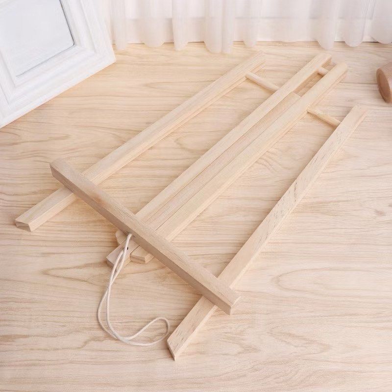 Mini Wood Easel Stand (Category: Art & Prints) located in Pasay City. Submitted by mriahunnuh2 (Listing ID 1451514465, Image 1). Description: Brand new 40 x 23 cm Good for A3 below size boards.