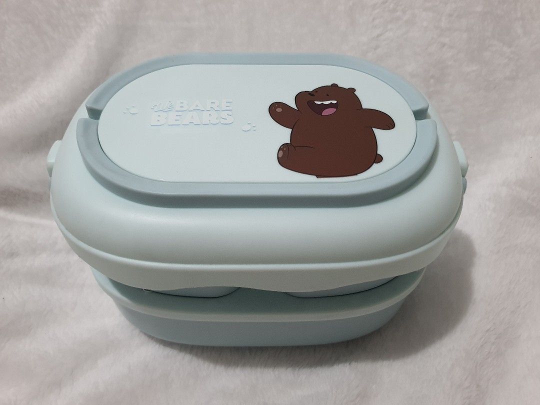 MINISO | We Bare Bears Lunch Box (Category: Food Organization & Storage) located in Caloocan City. Submitted by thefoundchance (Listing ID 1451450971, Image 1). Description: Brand: MINISO Design: We Bare Bears Lunch Box Color: Blue.