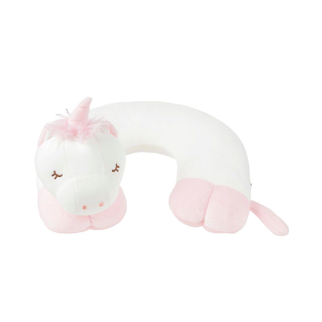 MINISO Unicorn Neck Pillow Plush Toy (Category: Plushies & Soft Toys) located in Mandaluyong City. Submitted by urgifted (Listing ID 1451331308, Image 3). Description: Transform your trips and naps into a magical, cozy escape with this ultra-soft Unicorn Neck Pillow! Featuring ergonomic neck support, adorable mythical details, and plush comfort, it is the ultimate travel companion for all ages. • Kindly ask for availability as stocks may come.