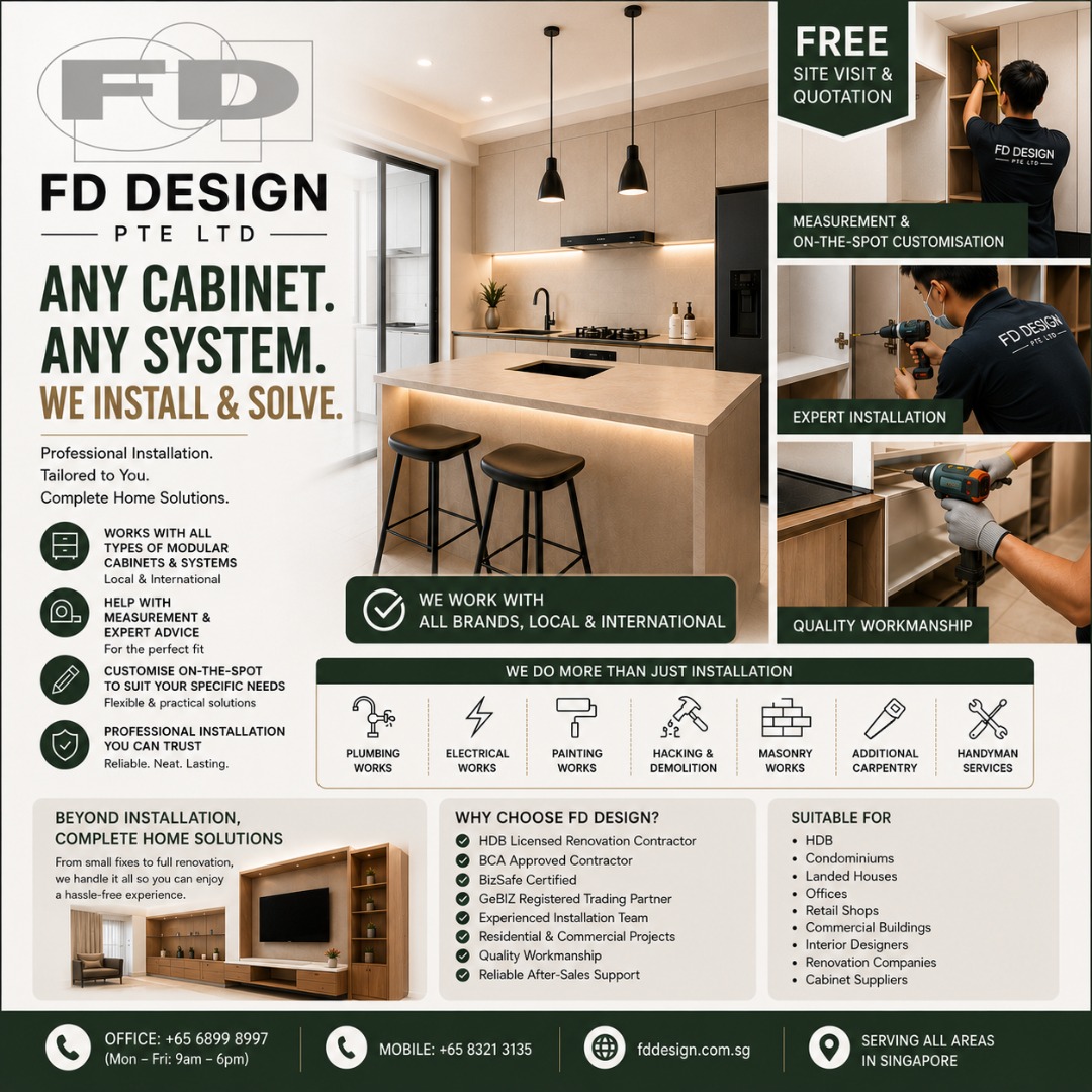 Modular Cabinet & System Installation | Kitchen, Wardrobe, TV Console ...